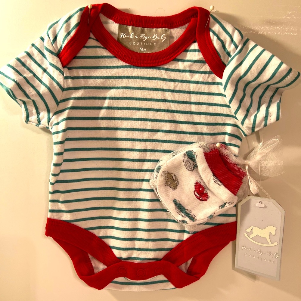 Rock A Buy Baby Boutique Onesie with Mittens